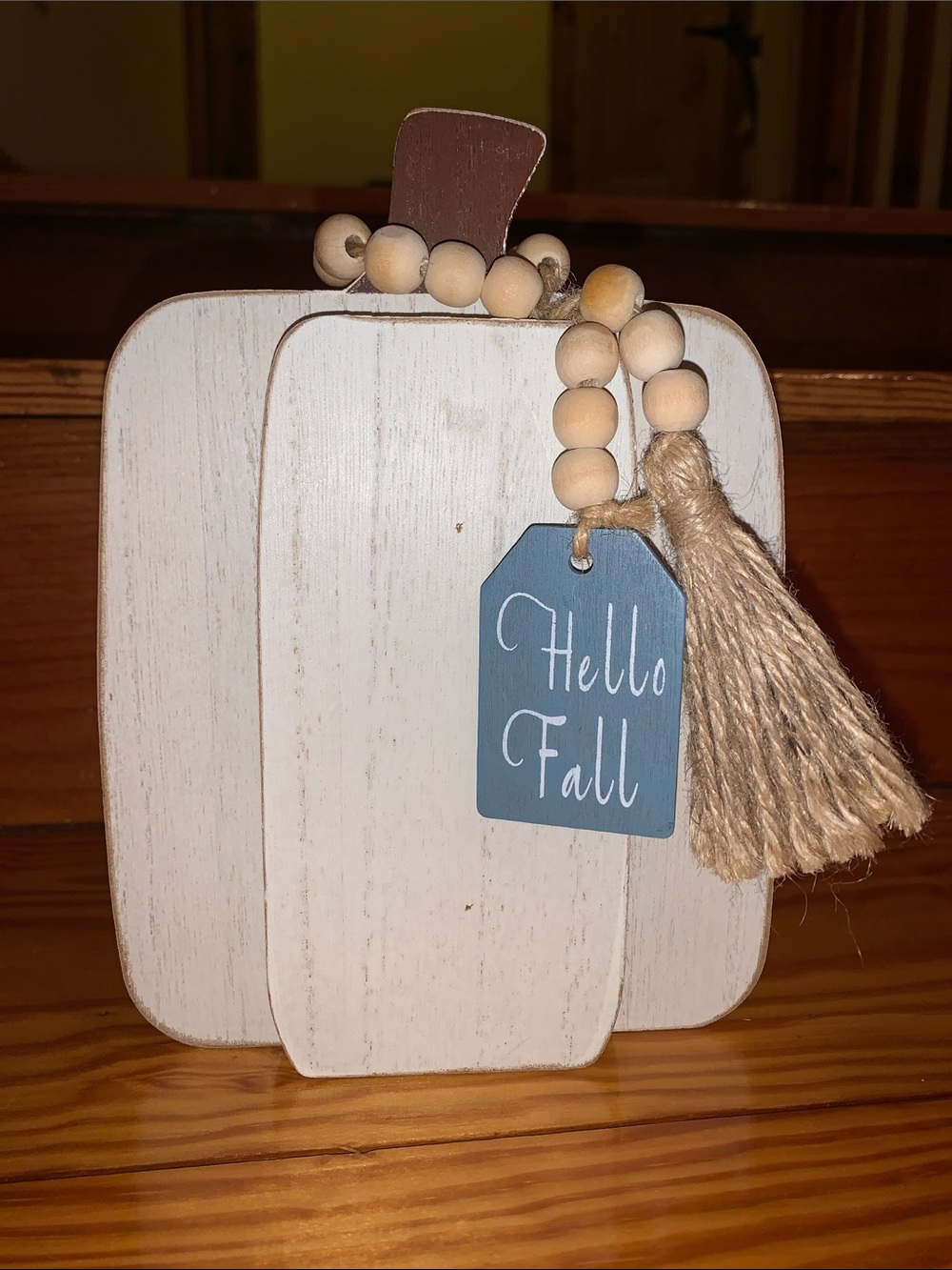 Hello Fall Wooden Decoration - Picture 2 of 2